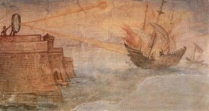 Archimedes-set-on-fire-the-Roman-ships-600x320